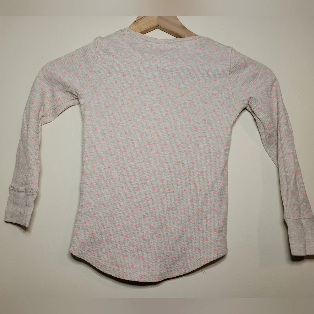 old kids polka dot long sleeve, small